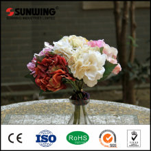 Red outdoor decorative artificial crystal flower wall for wedding